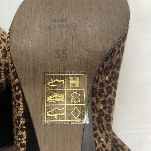 ⭐️FRANCE Mode Leopard Print Wedge Boots⭐️ - Picture 4 of 7
